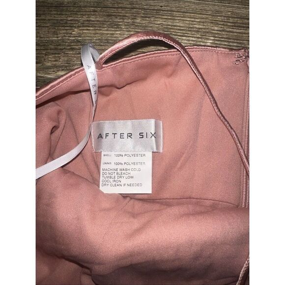 After Six Dress NWT Style 6829 Size 16-R Desert Rose Halter Midi. NWOT. 14 - Picture 8 of 11